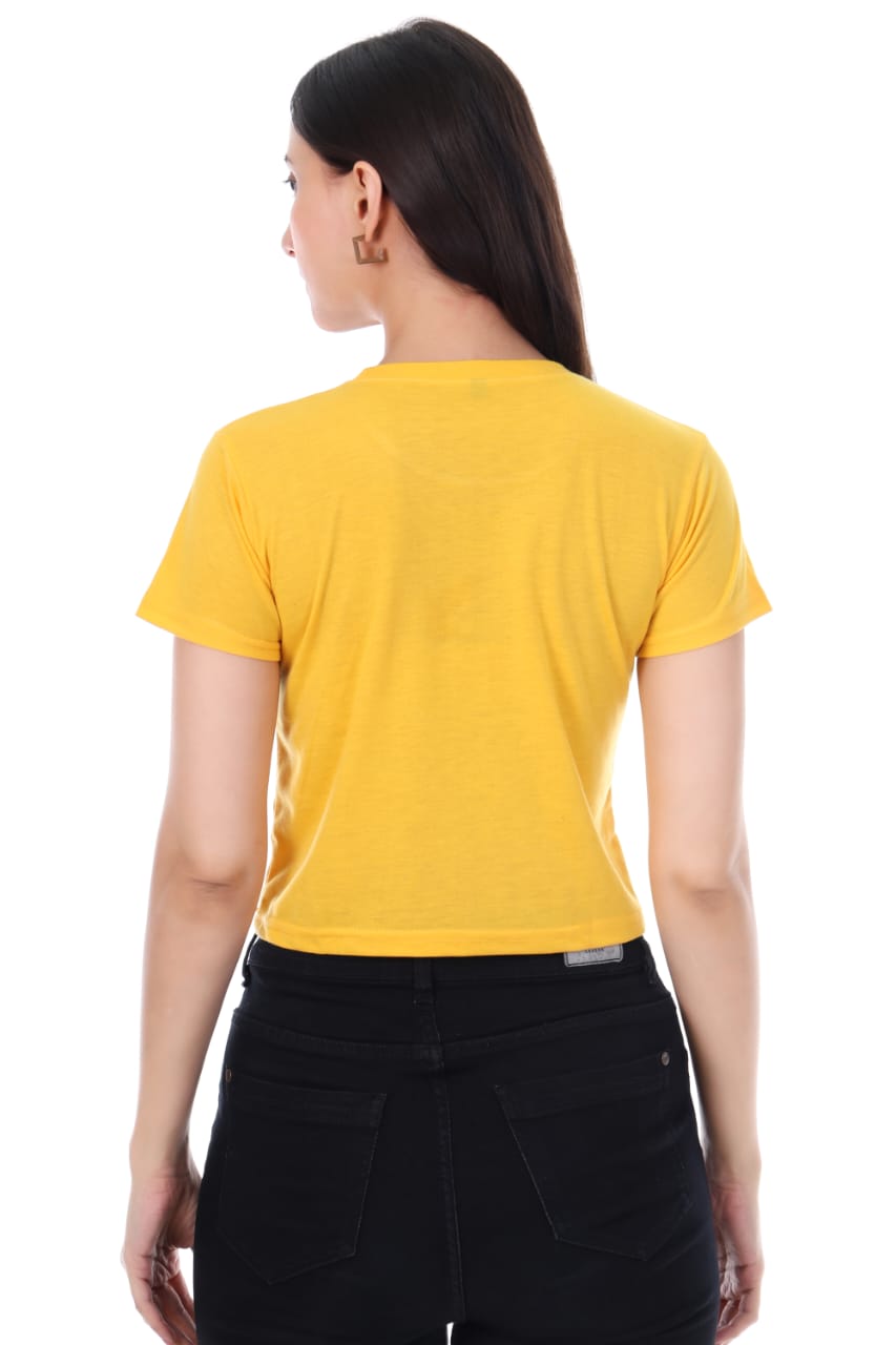YELLOW  OMG GIRLS  CROP TOP