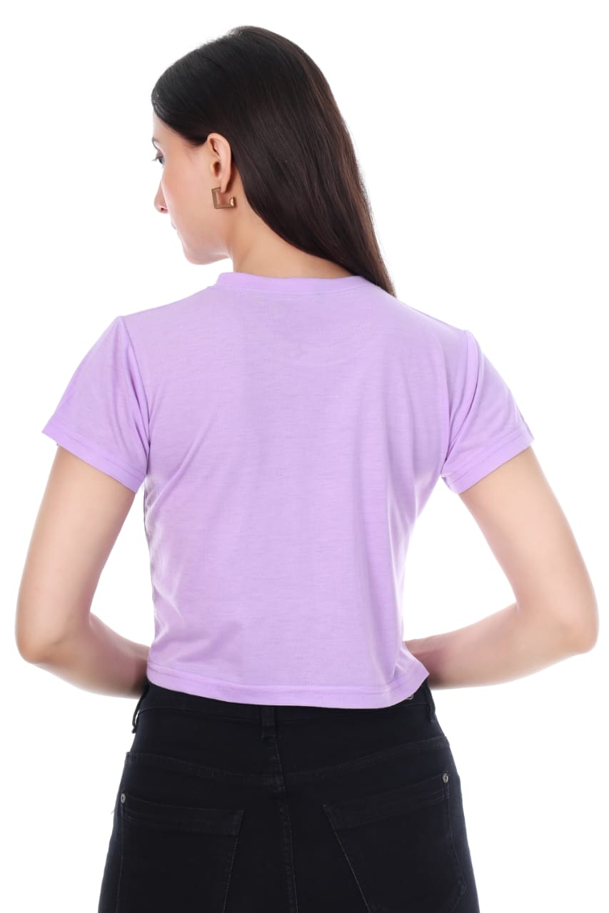 PURPUL 17 BIT GIRLS  CROP TOP