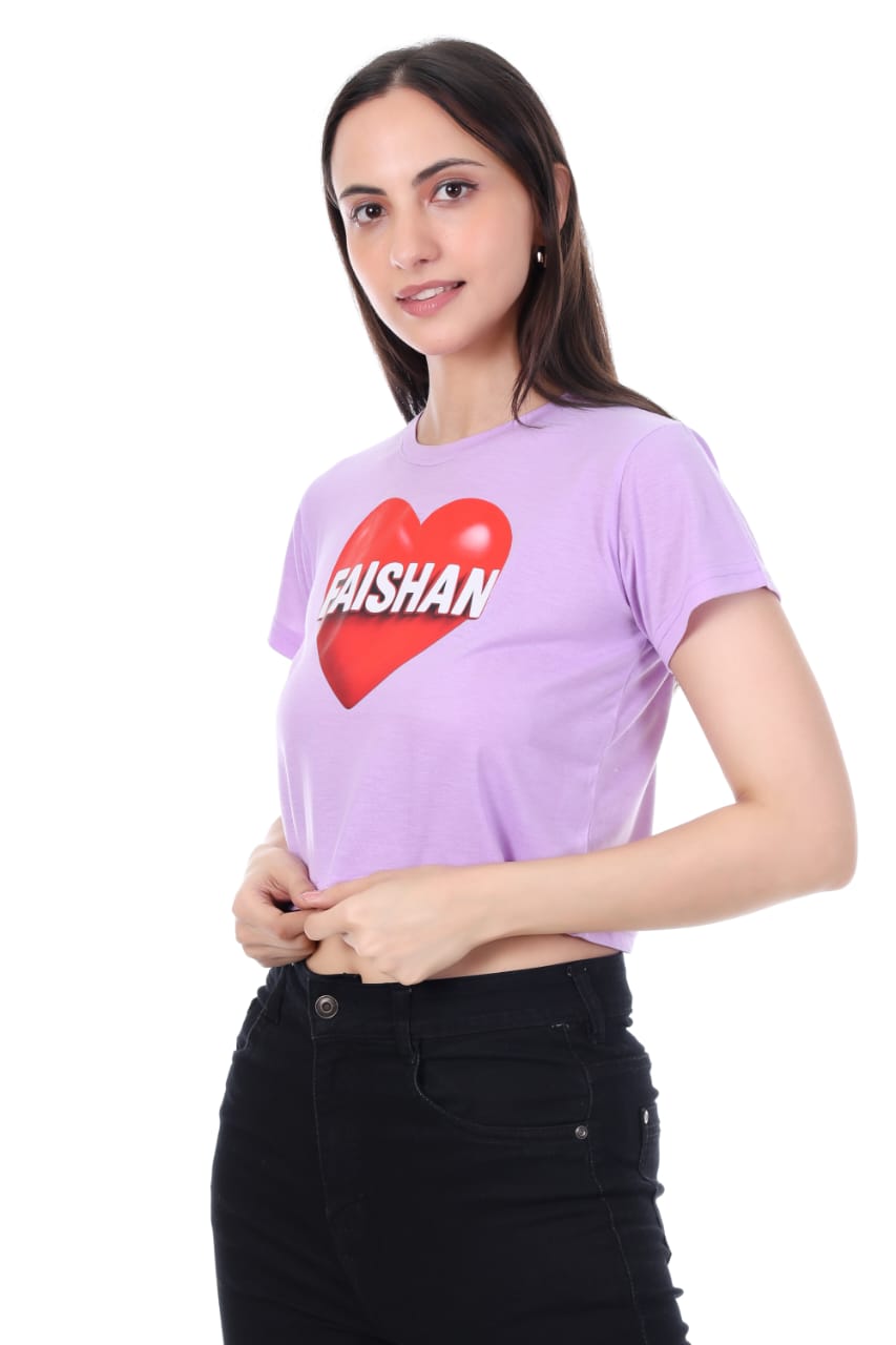 PURPUL FAISHION GIRLS  CROP TOP