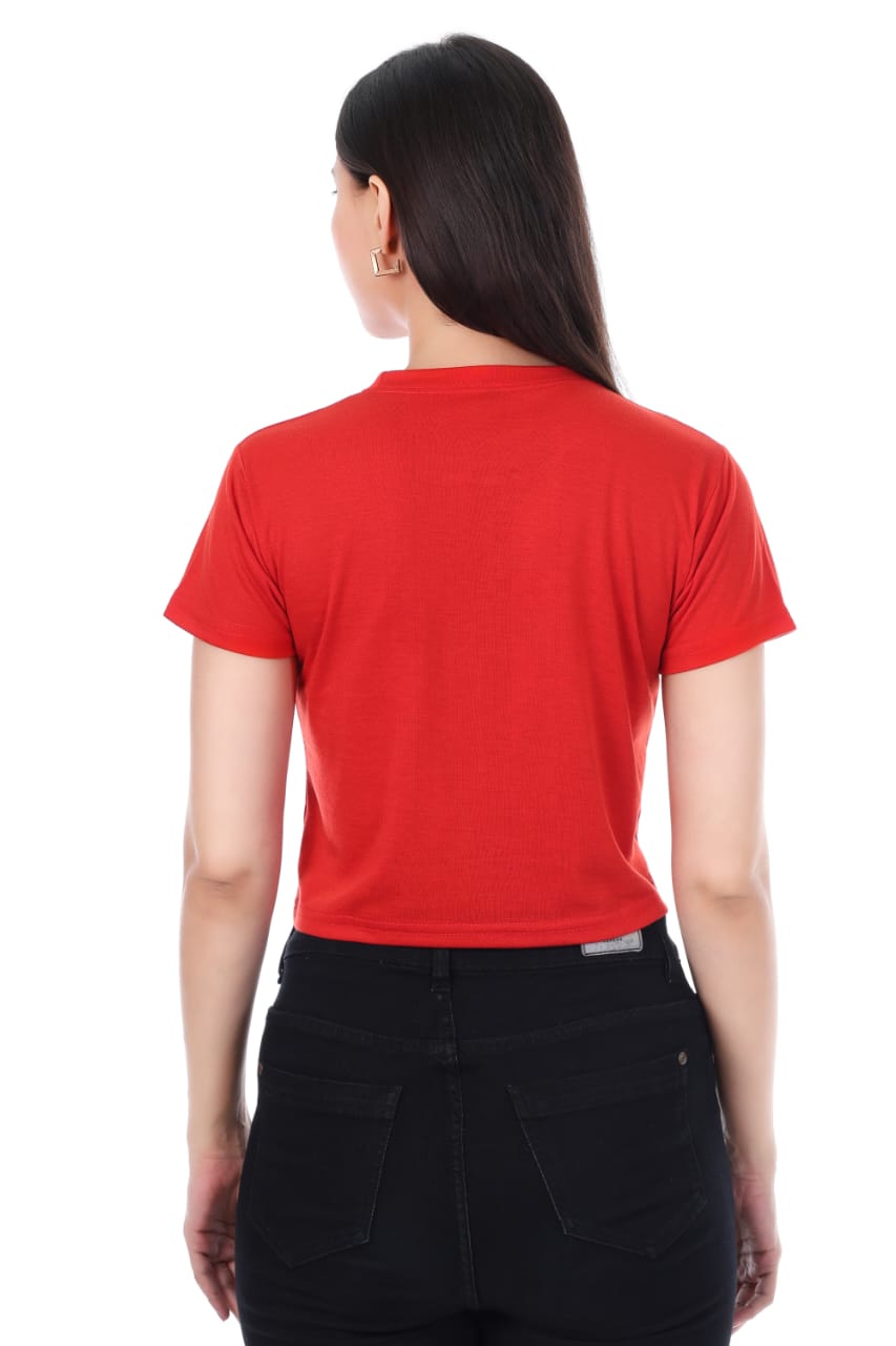 PERFECT GIRLS RED CROP TOP